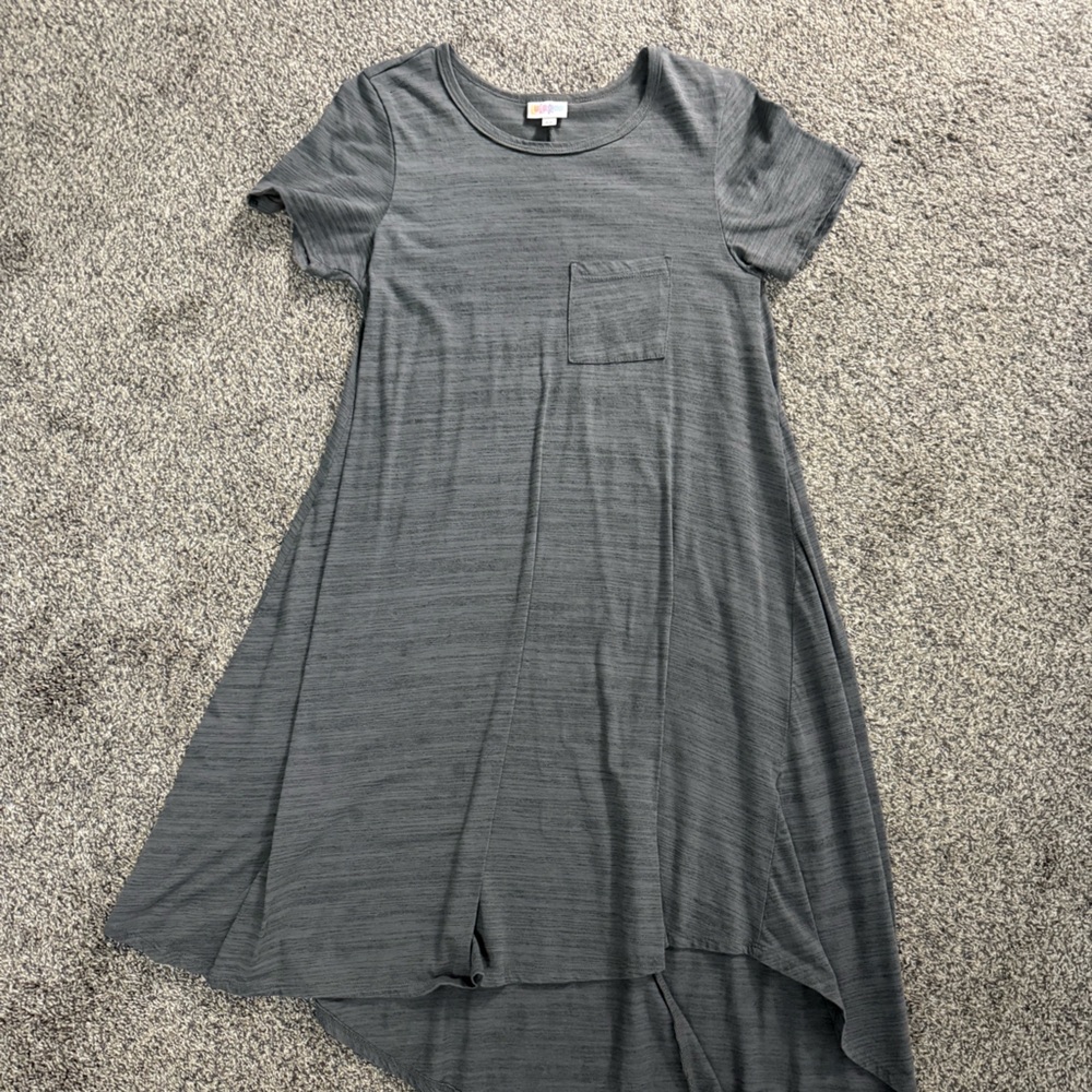 LuLaRoe Carly Gray Dress